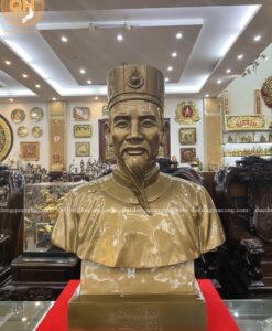 TƯỢNG CHU VĂN AN BẰNG ĐỒNG ĐỎ CAO 90CM