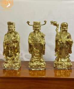 TƯỢNG TAM ĐA BẰNG ĐỒNG CATUT CAO 60CM