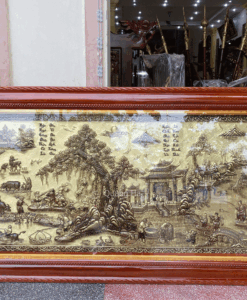 TRANH ĐỒNG QUÊ 2M3 XƯỚC GIẢ CỔ