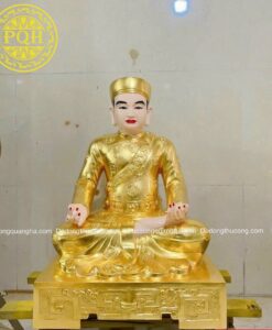 TƯỢNG ÔNG HOÀNG BẢY CAO 80CM ĐÚC ĐỒNG ĐỎ THIẾP VÀNG 9999