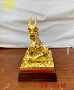 ẤN RỒNG 19X12,5CM THIẾP VÀNG 9999