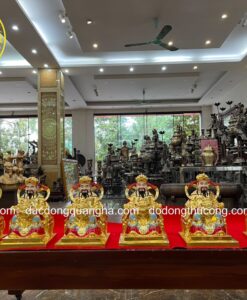 TƯỢNG ÔNG THẦN TIỀN CAO 25CM THIẾP VÀNG 9999